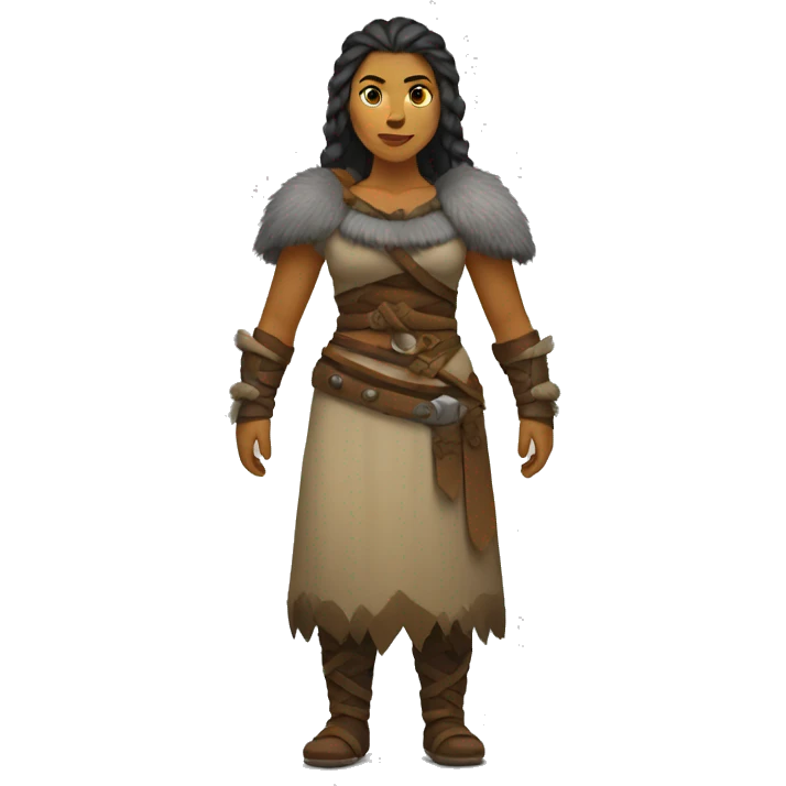 Viking woman full body  emoji