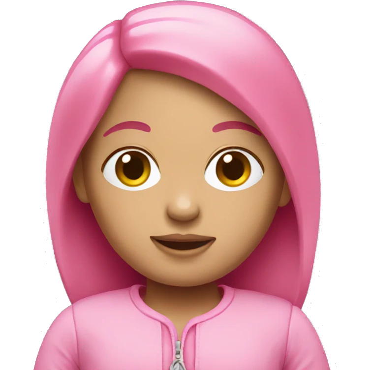 Pink doll emoji
