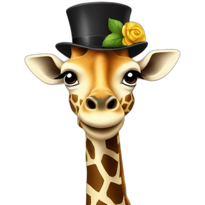 giraffe in tophat emoji