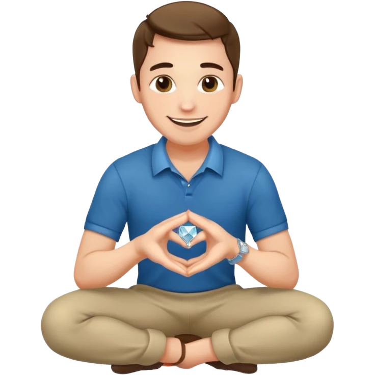 Evlilik teklifi eden erkek emoji