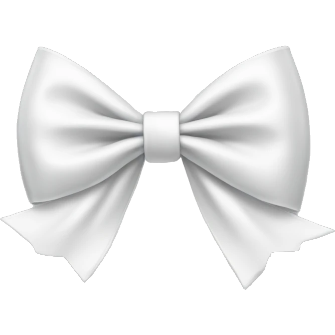 White bow emoji
