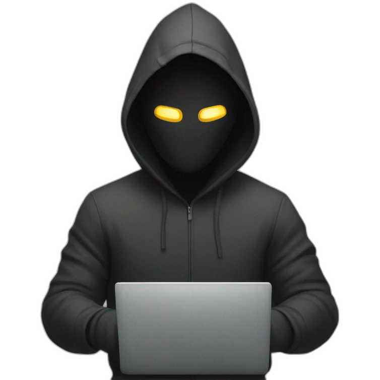 hacker using computer emoji