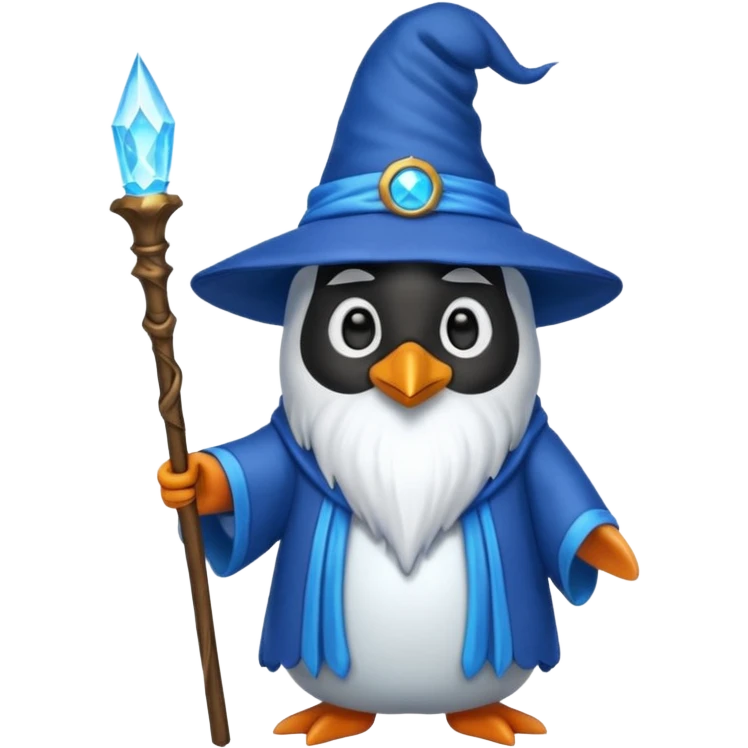 Penguin Wizard emoji