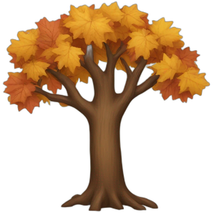 autumn tree emoji