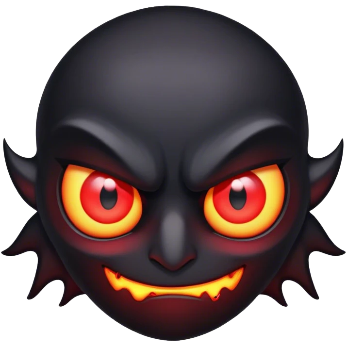 can you create a dark shadow with glowing red eyes  emoji