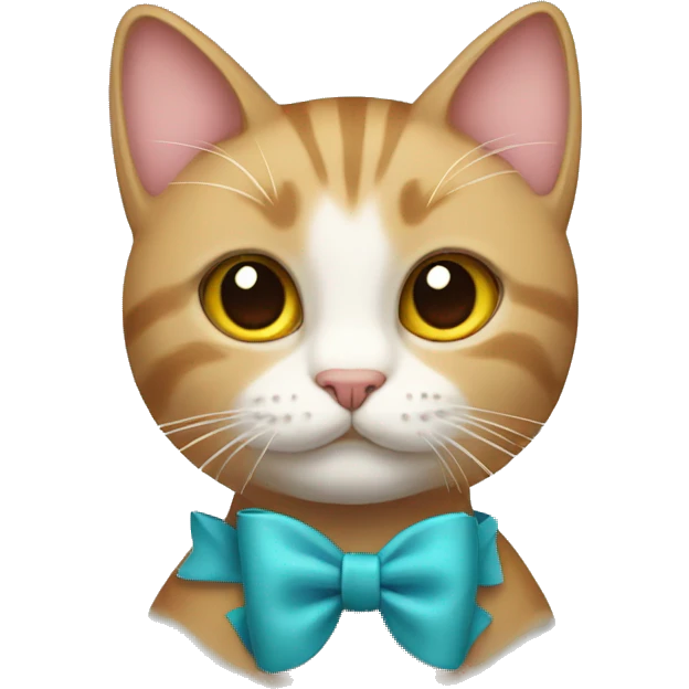 cat with a bow emoji