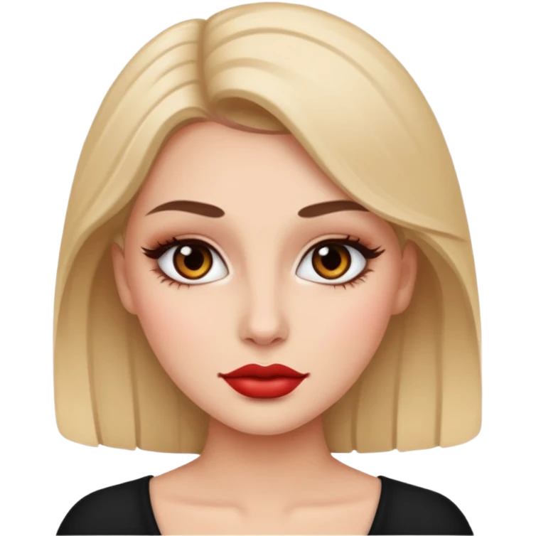 Dama con maquillaje emoji