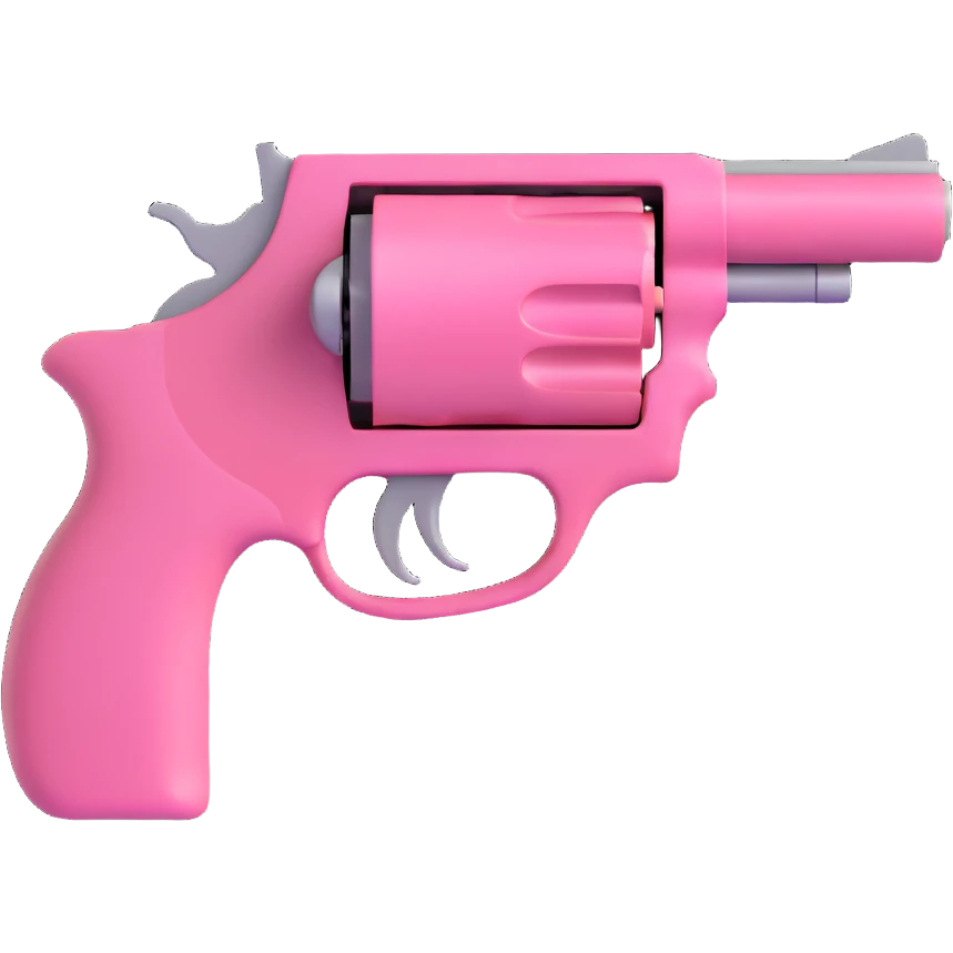 Pink heart gun emoji