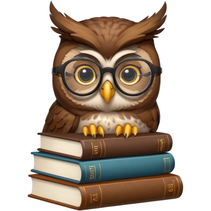 An owl teaching E=mc^2 emoji