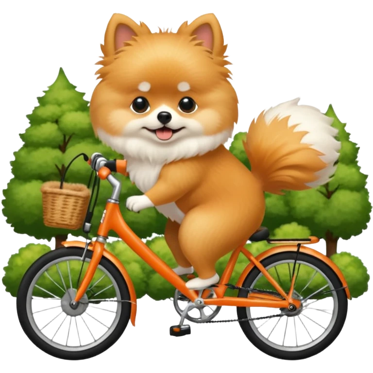 pomeranian brompton bike emoji