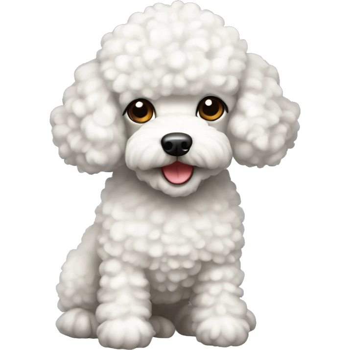 White toy poodle emoji