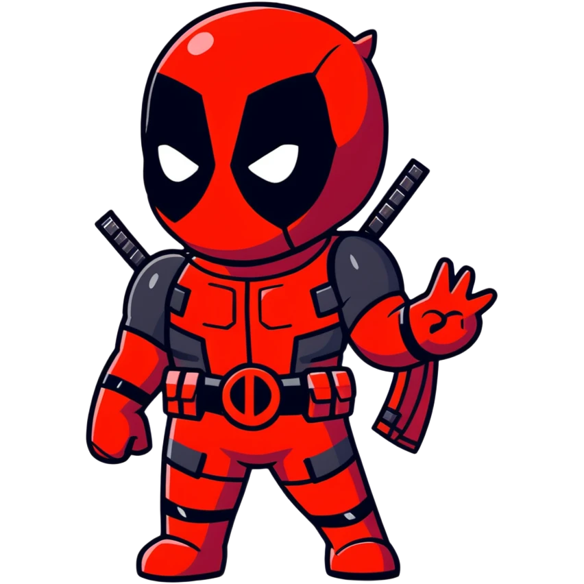 deadpool superhero emoji
