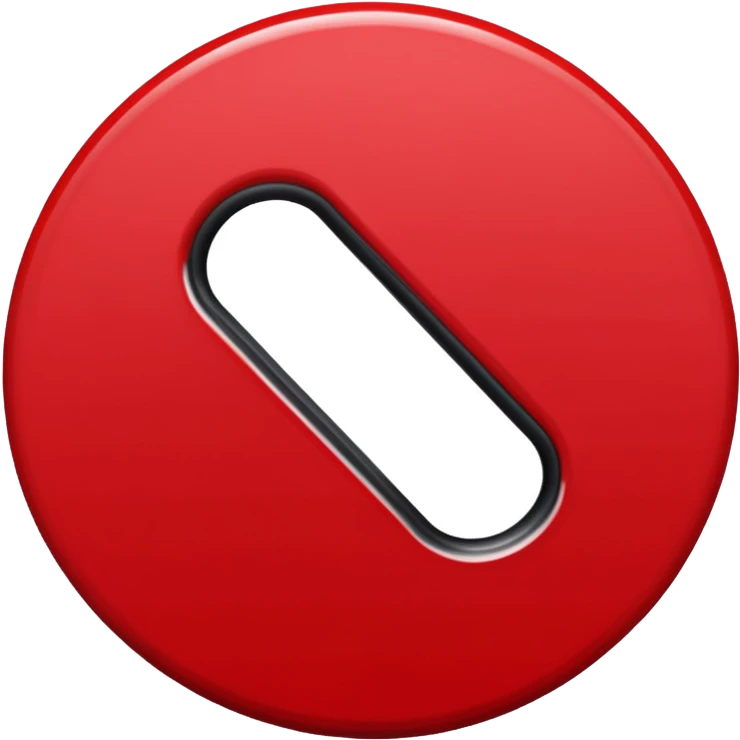 circle emoji, diagonal split red and black emoji