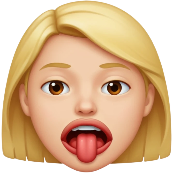 a person biting their lip, expressive, close-up, no text emoji