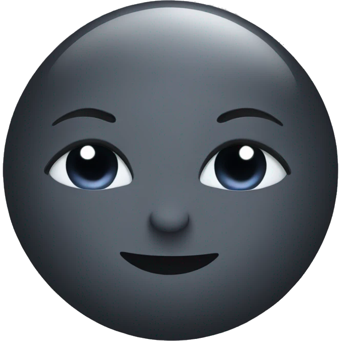 Black moon in love emoji
