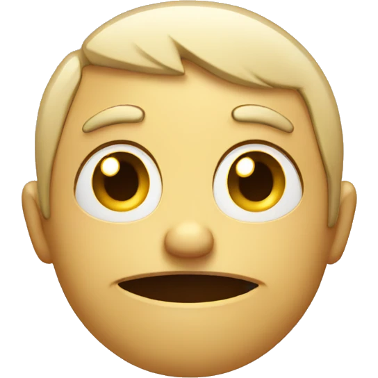 Sad while smiling emoji