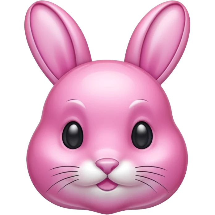 crystal bunny pink emoji