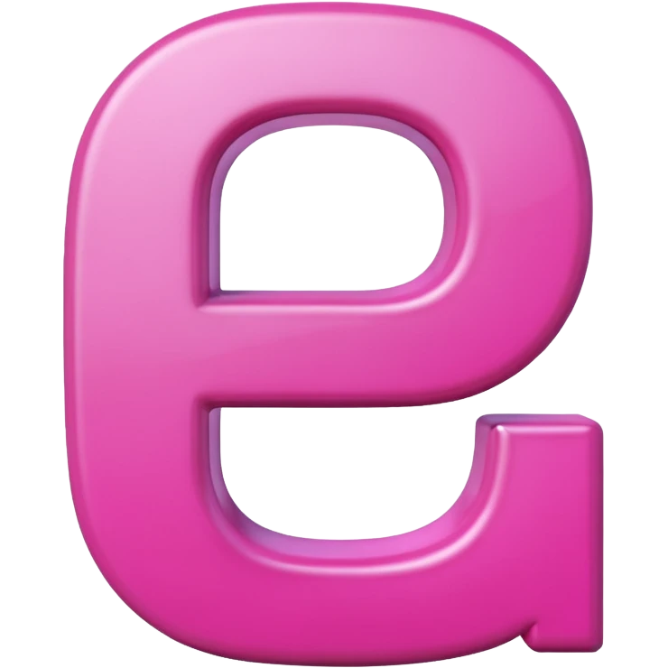 pink letter D emoji emoji