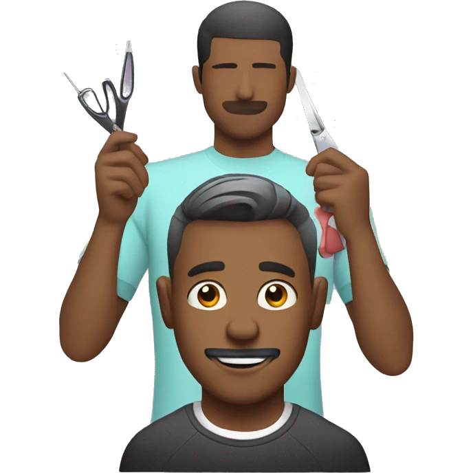 man getting a haircut emoji