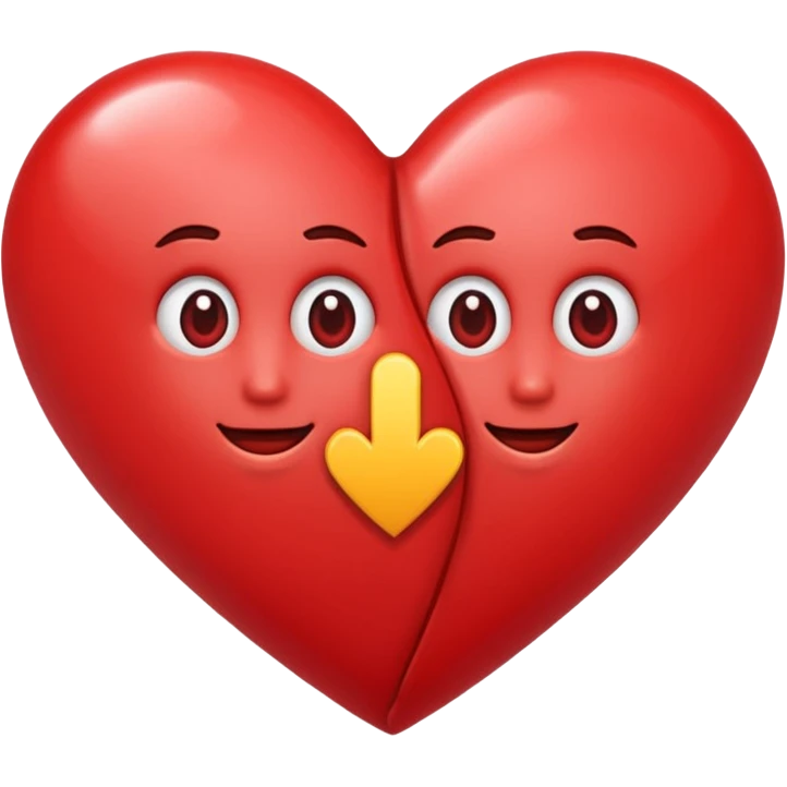 M + V in a heart  emoji