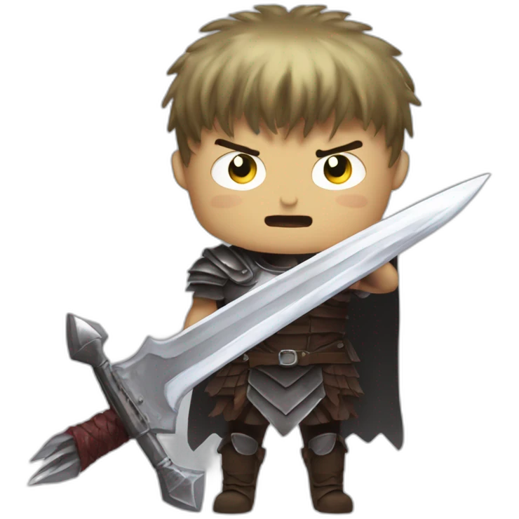 angry berserk guts with large claymore without guard emoji
