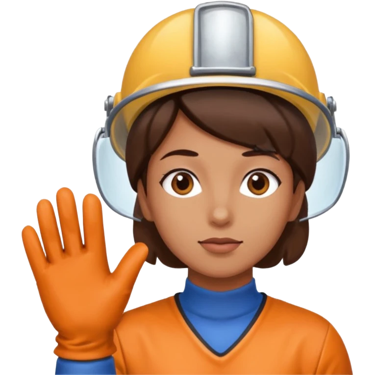 Stair Spotter + gloves emoji