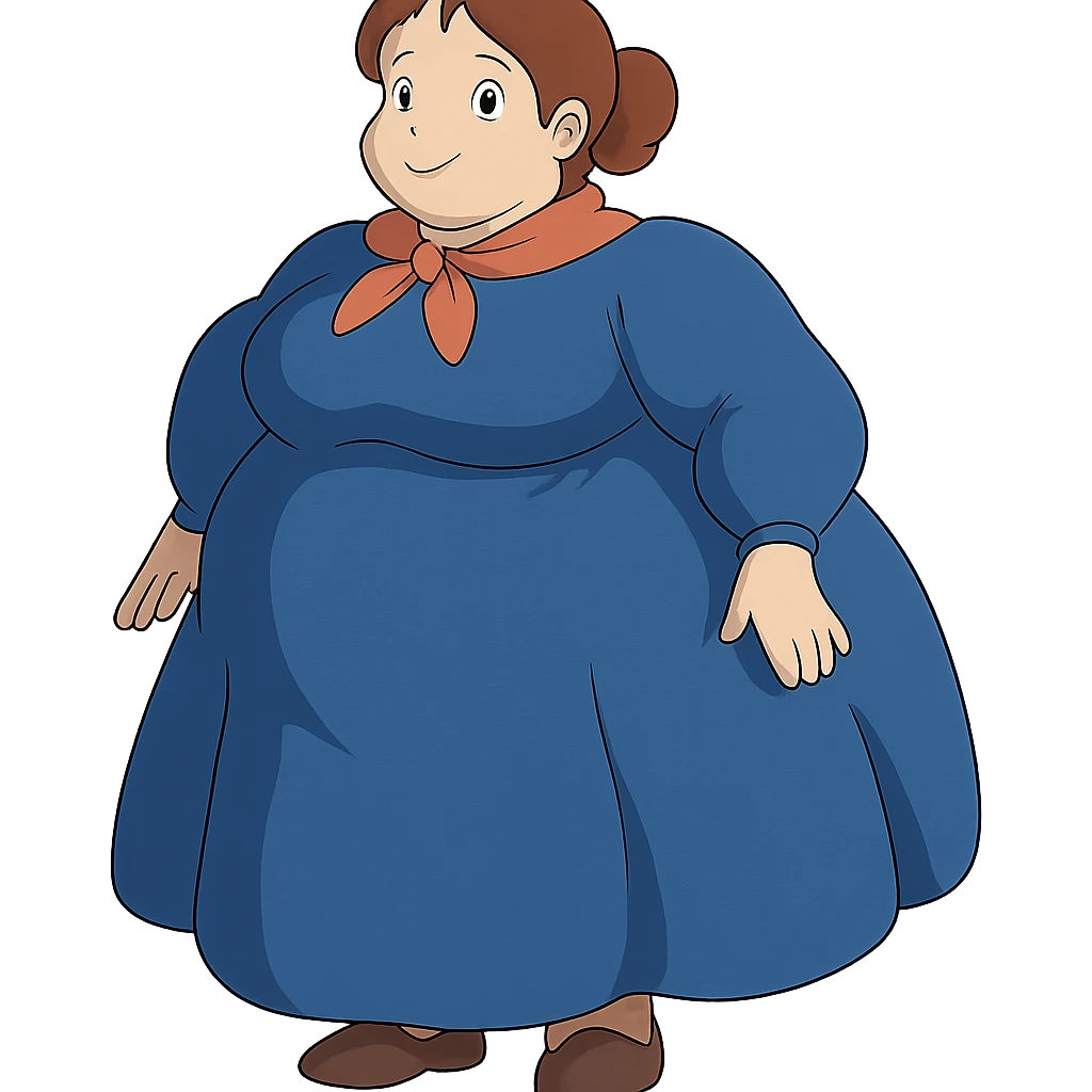 woman with exaggerated proportions emoji