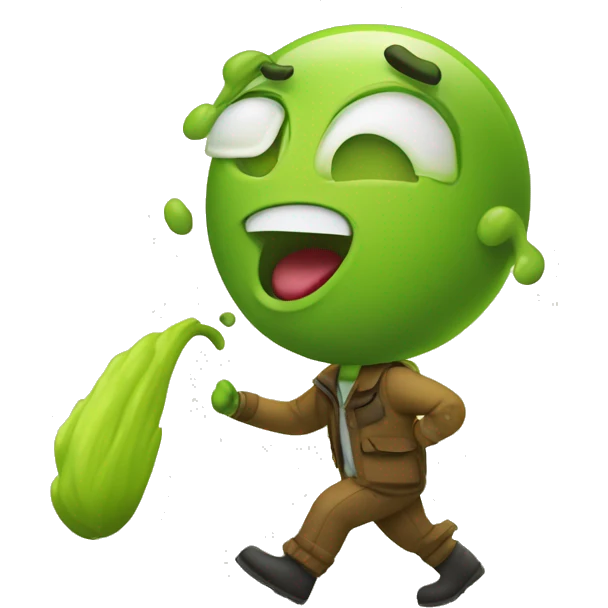Boire une chartreuse en faisant un trail emoji