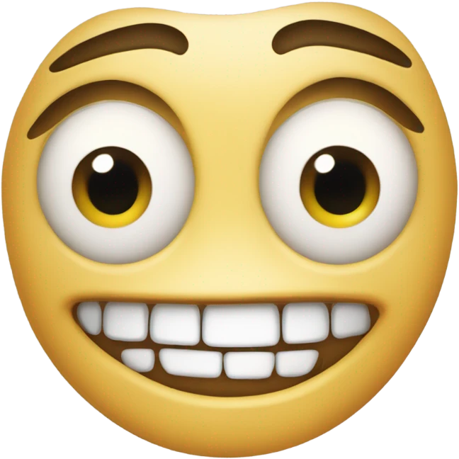 Crazy eyes and smiling emoji