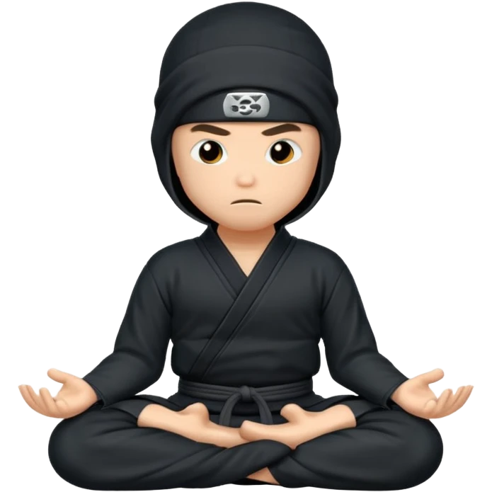 ninja meditating emoji