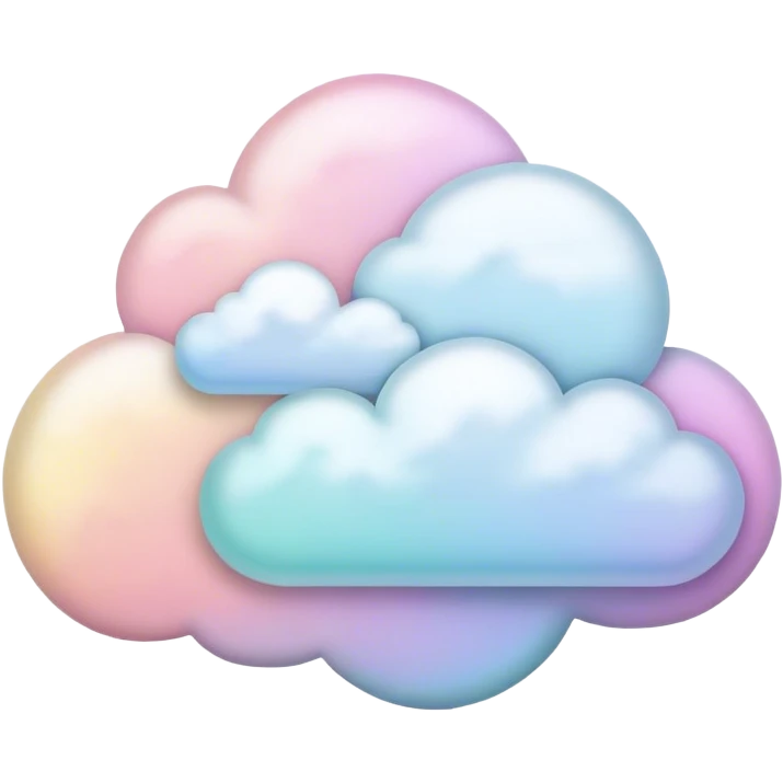 Pastel clouds emoji