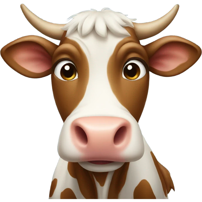 Cow happy emoji
