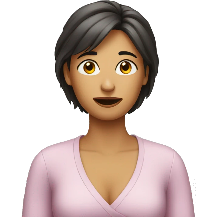 lady saying no emoji