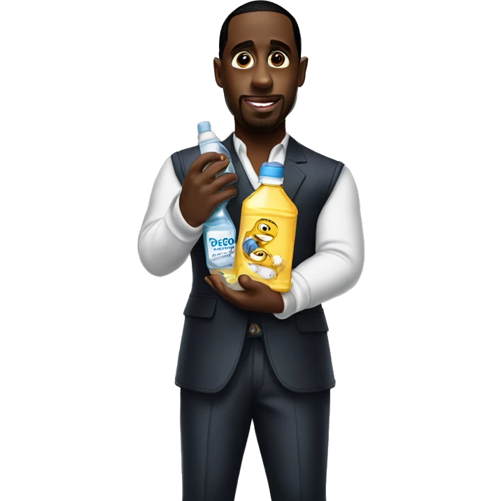 p diddy holding baby oil emoji