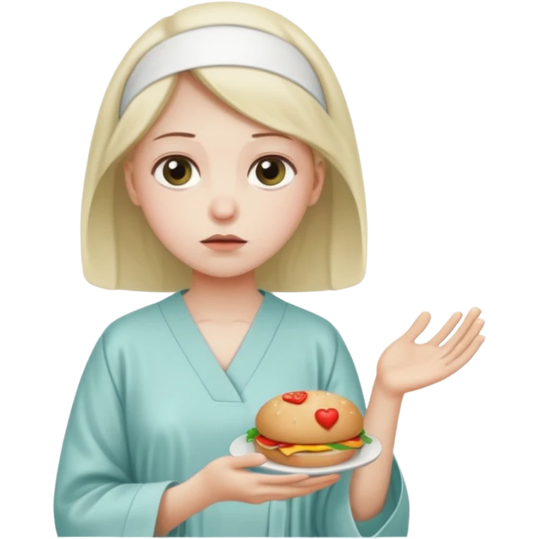 saying no to food emoji