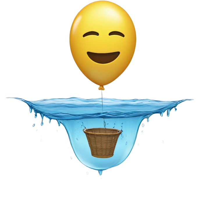 balloon on the water level emoji