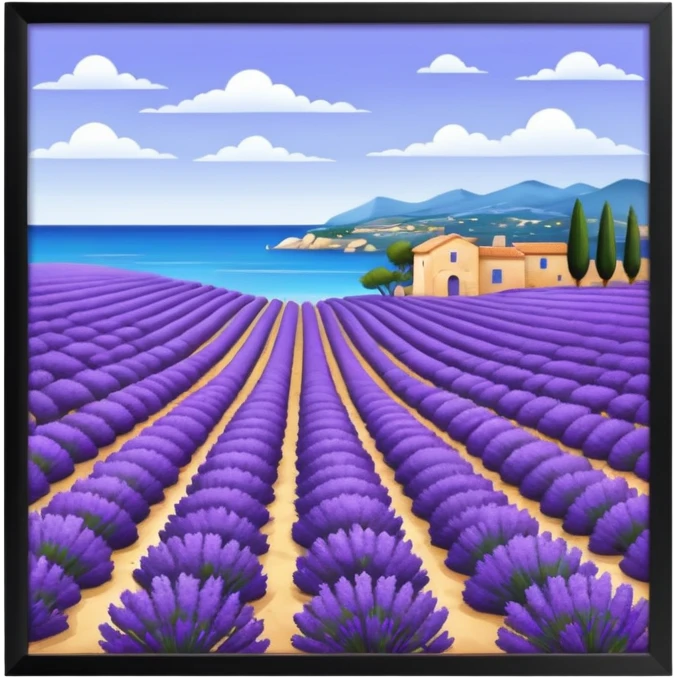 Toulon, lavande, mer, Provence emoji