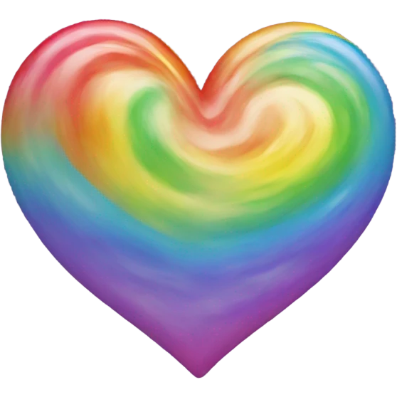 Rainbow heart emoji