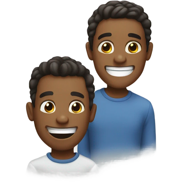 Brothers laughing  emoji