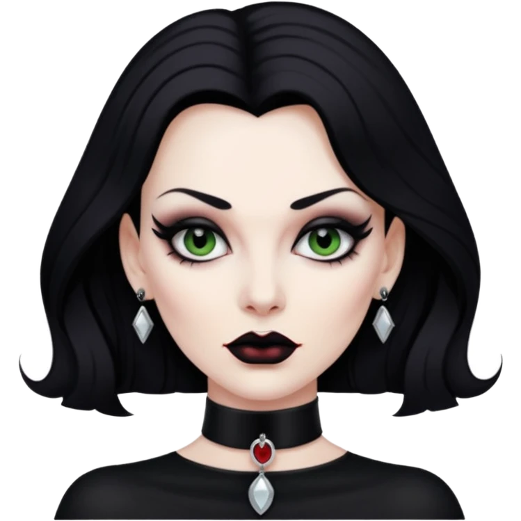 vampira com choker emoji