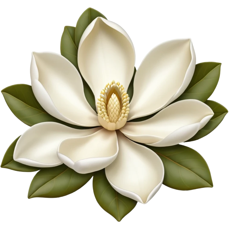 a magnolia bloom emoji