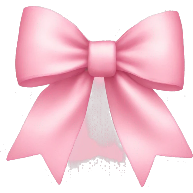 light pink bow on light pink bow emoji