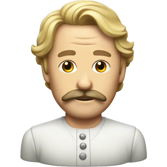 Mass Mikkelsen with mustache emoji