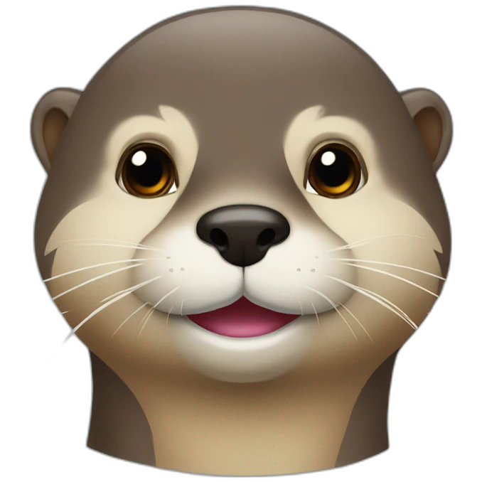 Loutre avec Moustache emoji