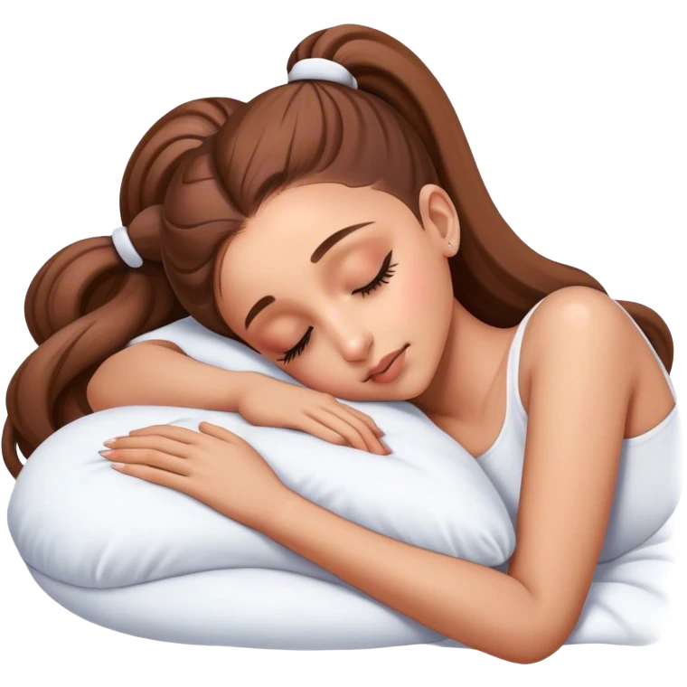 Ariana Grande sleeping emoji