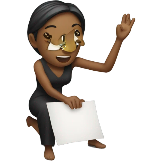 Women proposing emoji