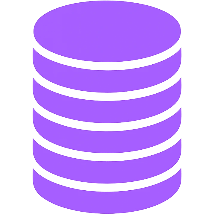 coin stack icon, clean style, with purple RGB coloring emoji