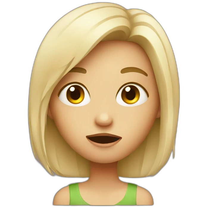 Drunk girl emoji