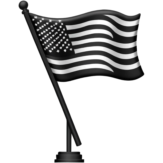 black american flag emoji