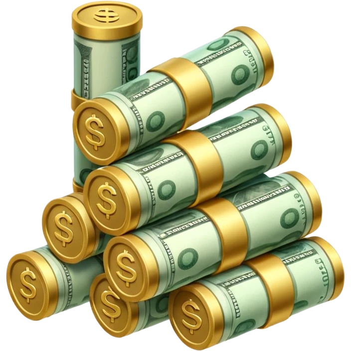 money in tubes emoji